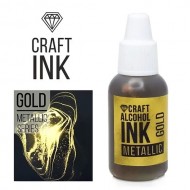 Алкогольные чернила Craft Alcohol INK, Gold (Золотой) (20мл)